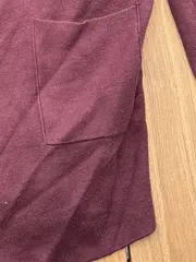 Vorschaubild 5 von Damen Strickjacke Langarm Rippstrick Rot Gr. 40/L Casual