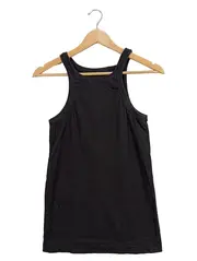 Vorschaubild 1 von Damen Tanktop Basic Schwarz Einheitsgröße Rippstrick