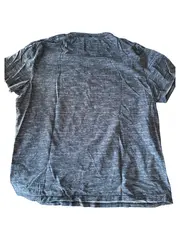 Vorschaubild 3 von Herren T-Shirt Grau Meliert Gr. XL Logo-Print Baumwolle