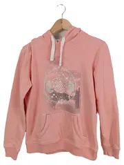 Vorschaubild 1 von Damen Kapuzenpullover Hoodie Gr. 36/S Rosa Casual mit Print