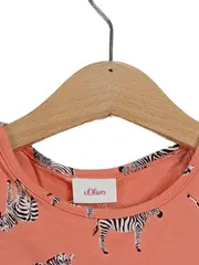 Vorschaubild 2 von Kinder T-Shirt Zebramuster Rosa Gr. 104/110 Baumwolle