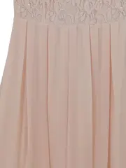 Vorschaubild 3 von Damen Festliches Kleid Gr. 36/S Rosa Spitze Pailletten Ärmellos