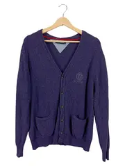 Vorschaubild 1 von Casa Moda Herren Strickjacke Lila Gr. 48/M Wolle Casual
