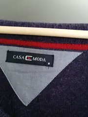 Vorschaubild 8 von Casa Moda Herren Strickjacke Lila Gr. 48/M Wolle Casual