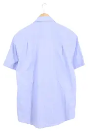 Vorschaubild 2 von Herren Freizeithemd Kurzarm Blau Gr. 52/L Casual Baumwolle