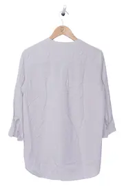 Vorschaubild 2 von Bluse Damen Grau Gr. 36/S Business Elegant Minimalistisch 3/4-Arm