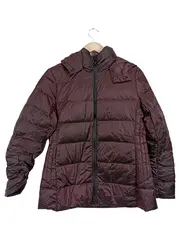 Vorschaubild 1 von Damen Steppjacke Daunenjacke Kapuze Gr. 40/L Rot Casual