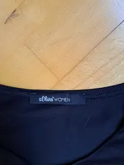 Vorschaubild 4 von Top Damen Gr. 44 Schwarz Basic Ärmellos V-Ausschnitt