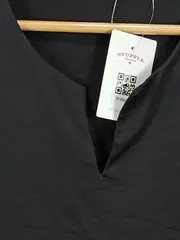 Vorschaubild 2 von Top Damen Gr. 44 Schwarz Basic Ärmellos V-Ausschnitt