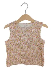 Vorschaubild 1 von Kinder Mädchen Bluse Blumenmuster Gr. 104 Baumwolle Casual
