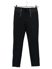 Vorschaubild 1 von Damen Hose Treggings Anzughose Gr. 40 L Schwarz Reißverschluss Stretch