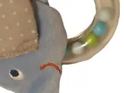 Vorschaubild 4 von Greifling Elefant Stoff Baby Spielzeug Blau Sterne 10x14cm