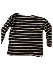 Vorschaubild 3 von Kinder Langarmshirt Gr. 98 Blau Weiß Gestreift Maritim Longsleeve