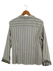 Vorschaubild 2 von Damen Hemdbluse Einheitsgröße Mehrfarbig Gestreift Klassisch