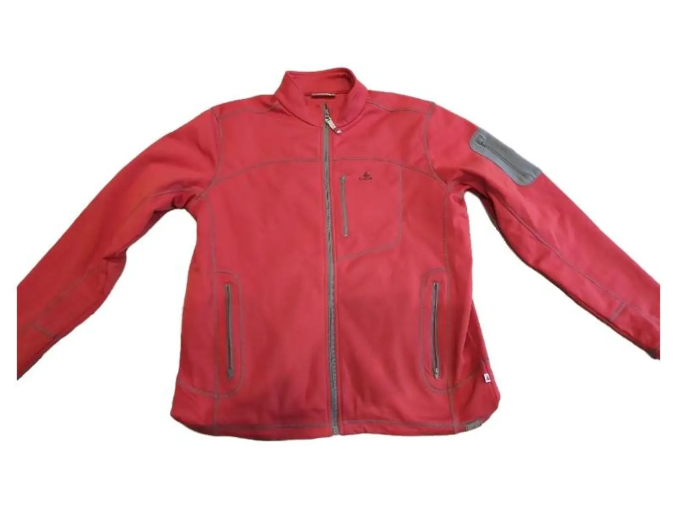 OCK Herren Fleecejacke Outdoor Rot Gr. 52;XL Sport Freizeit Jacke