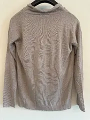 Vorschaubild 2 von Damen Pullover Rollkragen Beige Gr. XS Viskose Kaschmir