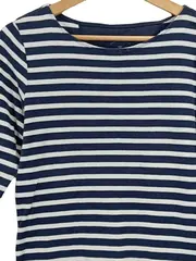 Vorschaubild 3 von Damen Ringelshirt Gr. 38/M Gestreift Mehrfarbig 3/4-Arm Casual