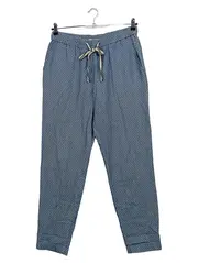 Vorschaubild 1 von EDC Damen Jogginghose Gr. 38 M Blau Grafisch Gemustert Freizeit