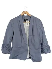 Vorschaubild 1 von Damen Blazer Gr. 42/XL Blau Gepunktet Modern