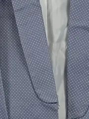 Vorschaubild 7 von Damen Blazer Gr. 42/XL Blau Gepunktet Modern