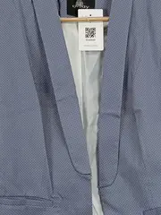 Vorschaubild 4 von Damen Blazer Gr. 42/XL Blau Gepunktet Modern