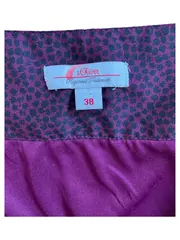 Vorschaubild 2 von Damen A-Linienrock Gr. 38 Lila Muster Casual