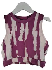 Vorschaubild 6 von x Thebe Magugu Damen Crop Top Sport Shirt Gr. 32/XXS Lila