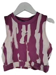 Vorschaubild 1 von x Thebe Magugu Damen Crop Top Sport Shirt Gr. 32/XXS Lila