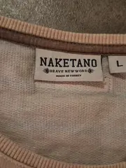 Vorschaubild 5 von Pullover Damen Gr. L Beige Gestreift Sweatshirt Casual