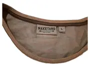 Vorschaubild 6 von Pullover Damen Gr. L Beige Gestreift Sweatshirt Casual