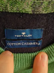 Vorschaubild 4 von Herren Pullover Gr. 38 Grün Casual Baumwolle Kaschmir