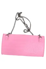 Vorschaubild 2 von Clutch Rosa Kroko-Optik Damen Elegant Abendtasche