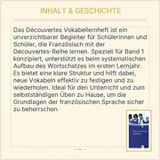 Vorschaubild 3 von Klett Découvertes 1 Vokabellernheft Französisch Schulbuch Lernjahr 1 Taschenbuch