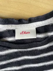 Vorschaubild 4 von Langarmshirt Kinder Gr. 164 Blau gestreift Baumwolle Casual