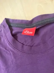 Vorschaubild 3 von Herren Langarmshirt Gr. 38/XXS Lila Casual Wolle