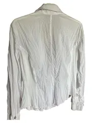 Vorschaubild 2 von Damen Bluse Gr. 38 Weiß mit Rüschen Langarm Elegant