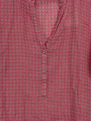 Vorschaubild 7 von Damen Hemdbluse Gr. 42 Rot Gemustert Casual