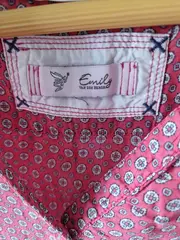 Vorschaubild 3 von Damen Hemdbluse Gr. 42 Rot Gemustert Casual
