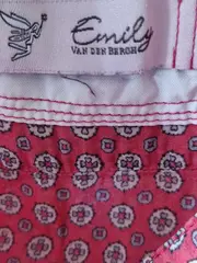 Vorschaubild 6 von Damen Hemdbluse Gr. 42 Rot Gemustert Casual