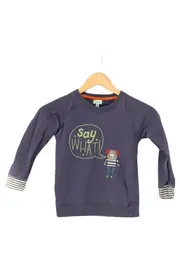 Vorschaubild 1 von Kinder Sweatshirt Gr. 128 Blau Tiermotiv Say What! Baumwolle