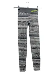 Vorschaubild 1 von Pro Leggings Damen XS 34 Grau Grafisch Sportlich Fitness Hose