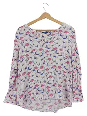 Vorschaubild 1 von Damen Bluse Gr. 40 L Mehrfarbig Blumenmuster Casual Viskose