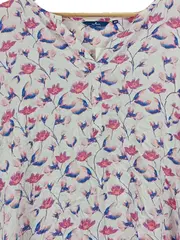 Vorschaubild 2 von Damen Bluse Gr. 40 L Mehrfarbig Blumenmuster Casual Viskose