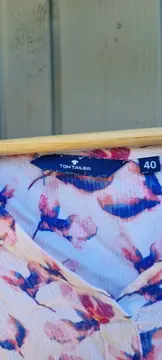 Vorschaubild 3 von Damen Bluse Gr. 40 L Mehrfarbig Blumenmuster Casual Viskose