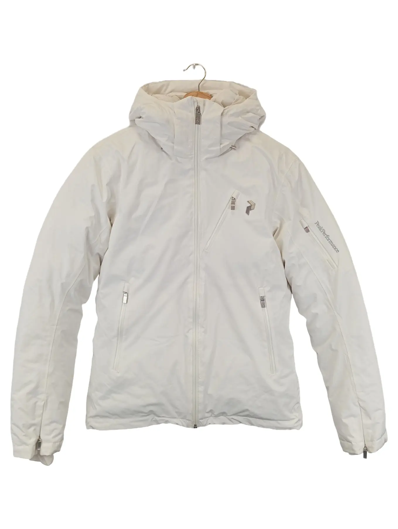 PEAK PERFORMANCE Damen Skijacke Gr. 38/M Weiß Sportlich Outdoor