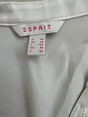 Vorschaubild 4 von Damen Bluse Gr. 40 Elegant Beige Polyester Langarm