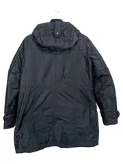 Vorschaubild 2 von Damen Parka Gr. 38/M Schwarz Klassisch Outdoor Steppjacke mit Kapuze