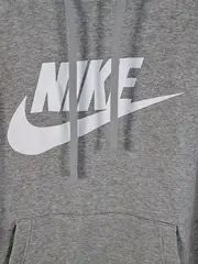 Vorschaubild 2 von Herren Kapuzenpullover Grau M Logo Print Baumwolle Polyester Freizeit