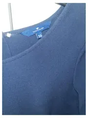 Vorschaubild 2 von Businesskleid Damen Gr. 36 Dunkelblau 3/4-Arm Rüschen