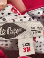 Vorschaubild 4 von Mädchen Latzkleid Katze Pink Gr. 62 3M Jeanskleid